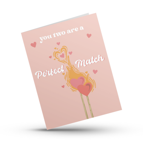 Perfect Match Engagement Greeting Card