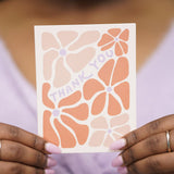 Thank You Card (coral floral)