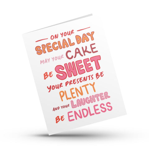 Special Day Birthday Card