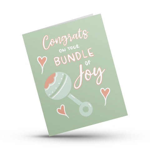 Bundle of Joy Baby Greeting Card