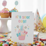 It's Your Day, Cupcake Kids Birthday Card