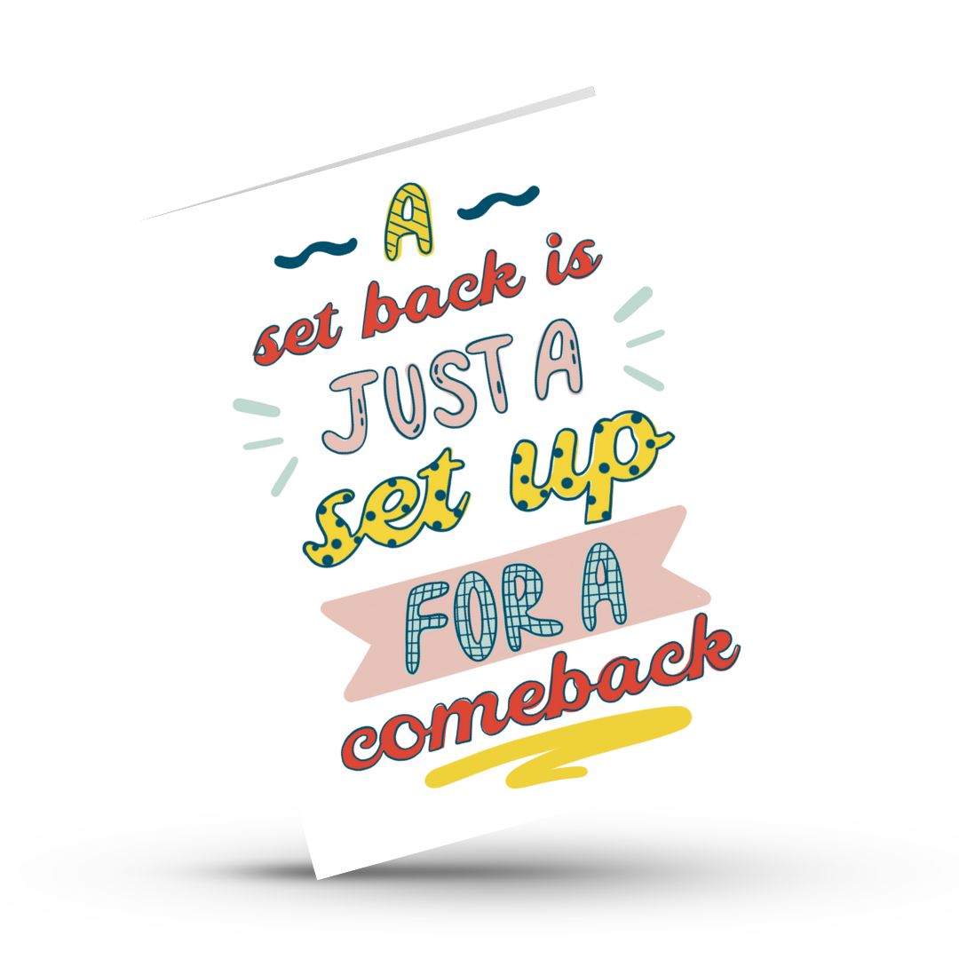 Setback Comeback Empathy Card – Hustle & Hope