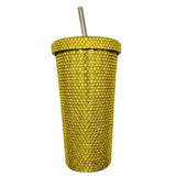 Gold Rhinestone Bling Tumbler
