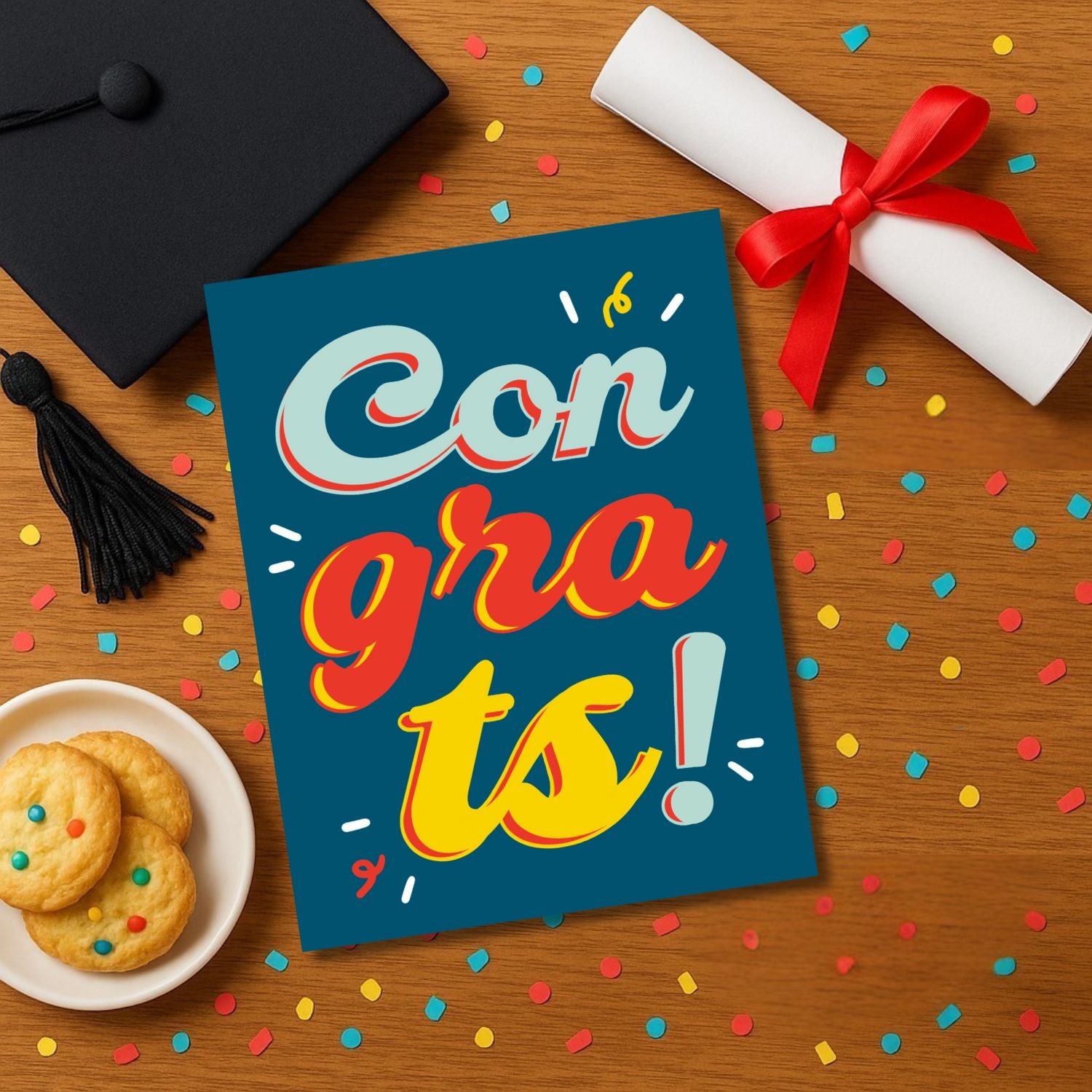 congrats grad gift card CONGRATS Grad Greeting Card – Hustle & Hope