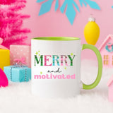 Merry and Motivated Holiday Mug