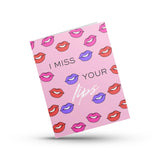 I Miss Your Lips Valentine's Day Card