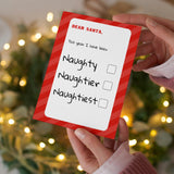 Naughty or Naughty Christmas Card