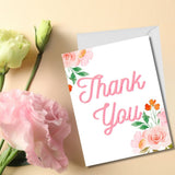 Thank You Card (pink floral)