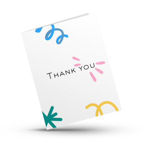 Thank You Greeting Card doo-dads