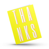 Thanks Card (neon yellow)