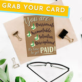 Time To Get PAID Career Card