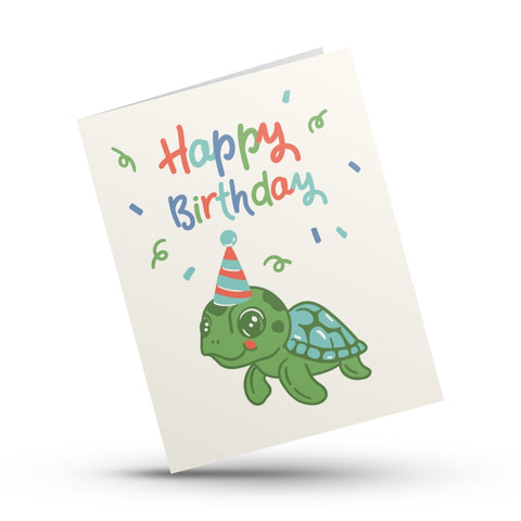 Happy Birthday, Turtle Kids Card