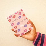 I Miss Your Lips Valentine's Day Card