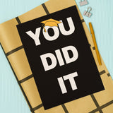 You Did It Graduation Card (bold)