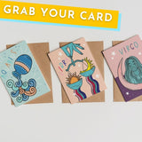 Libra Zodiac Birthday Card