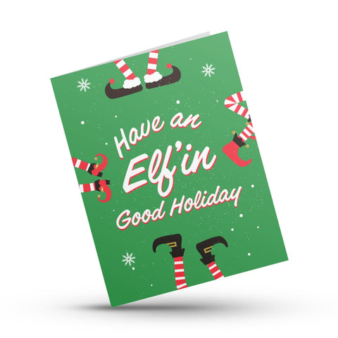 Elfin Good Holiday Greeting Card