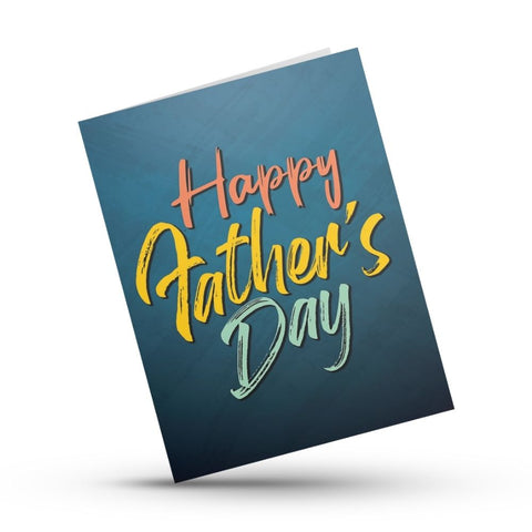 happy father's day greeting card