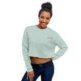 Cropped Internal Hustle Embroidered Sweatshirt