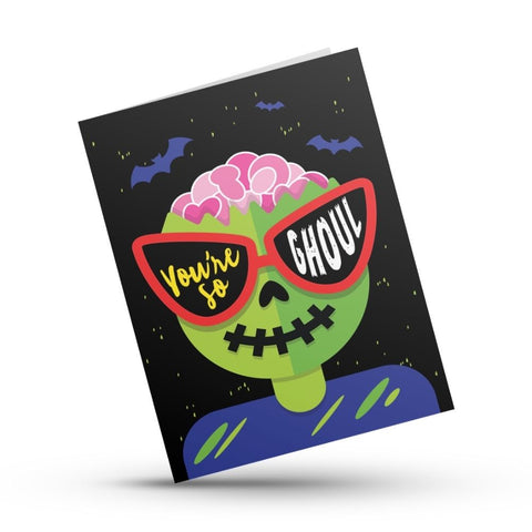 Halloween greeting card ghoul