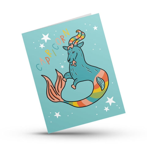 Capricorn Zodiac Greeting Card