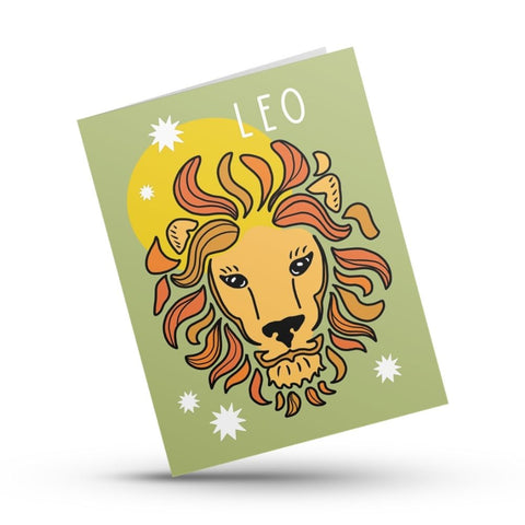 Leo Zodiac Greeting Card