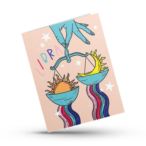 Libra Zodiac Greeting Card